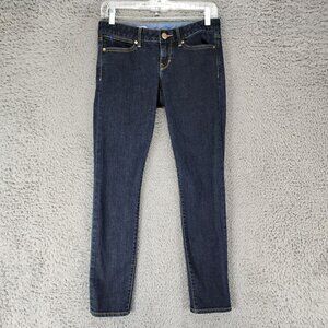 GAP Jeans Womens 25 Petite Always Skinny Low Rise Stretch Dark Blue